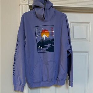 🌋Riot Society Purple Graphic Hoodie